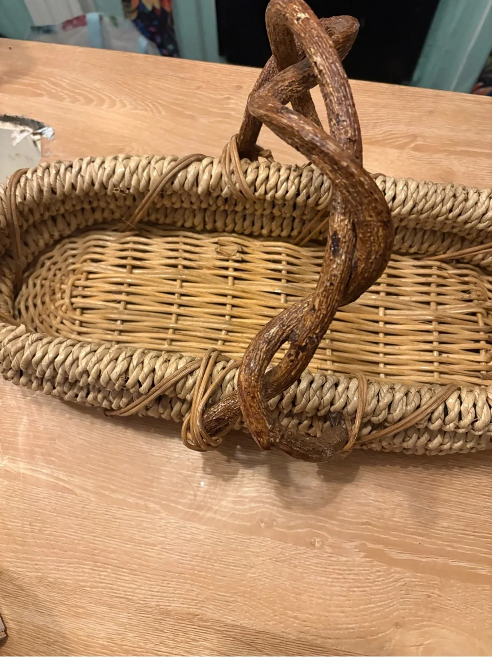 Source Unknown handwoven rattan